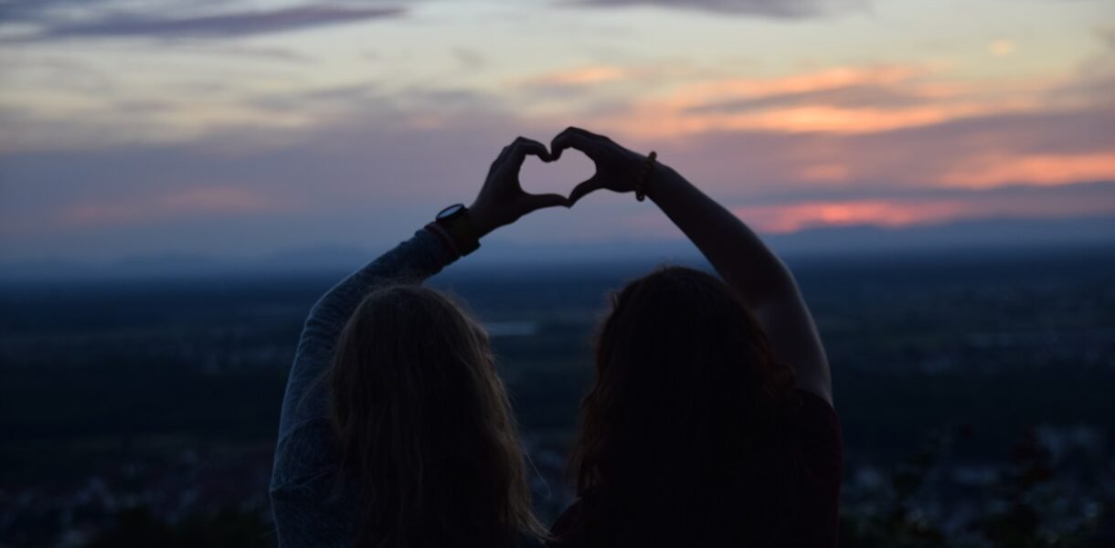 women, friends, love