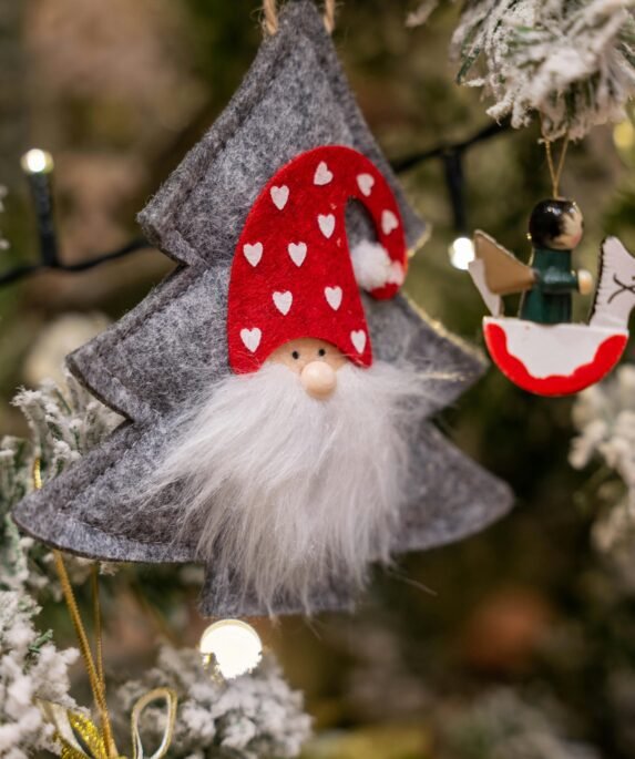 Close-Up Shot of Christmas Ornaments