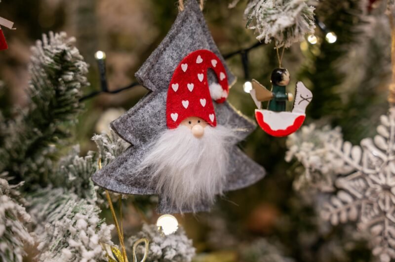 Close-Up Shot of Christmas Ornaments