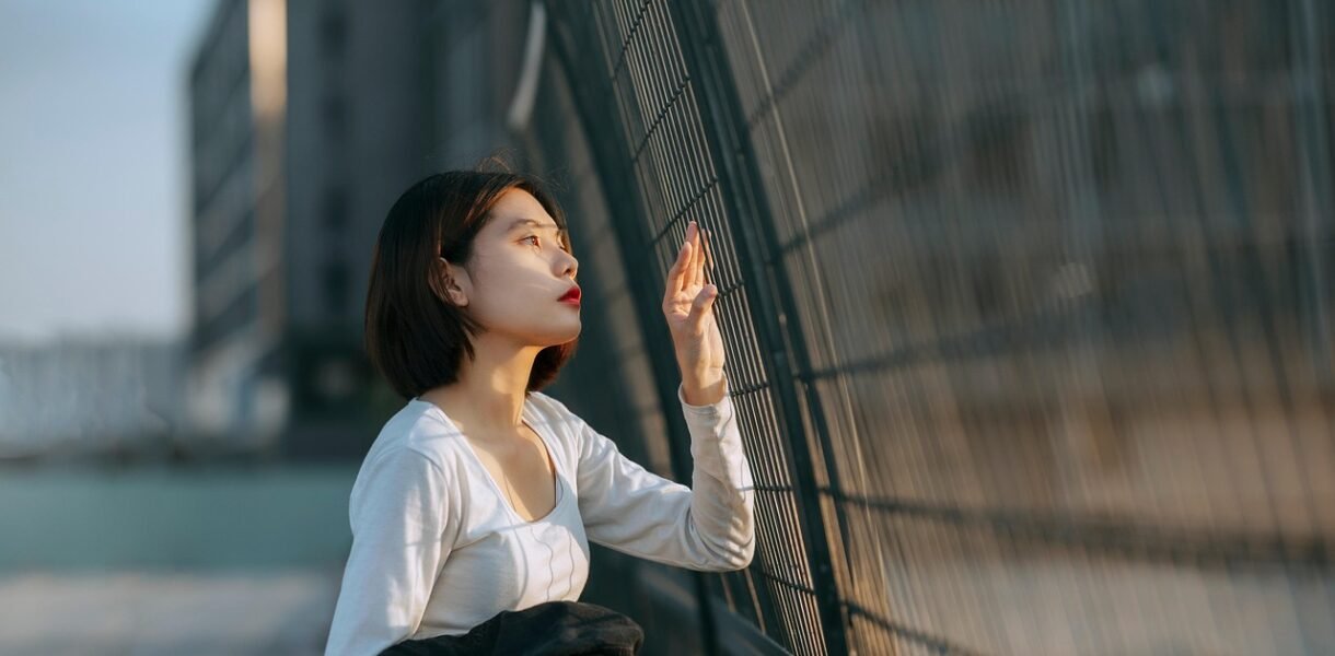 beautiful, woman, sad, sad girl, beauty, girl, love sick, lonely, model, pose, portrait, bridge, outdoors