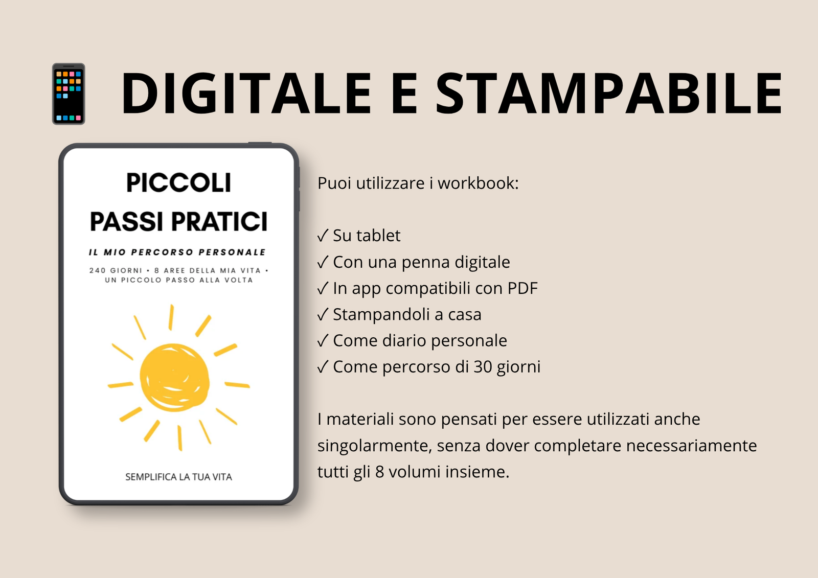 Piccoli Passi Pratici – Bundle Completo 8 Workbook per la Crescita Personale - immagine 10