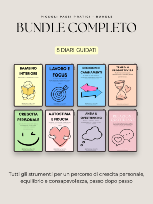 Piccoli Passi Pratici – Bundle Completo 8 Workbook per la Crescita Personale