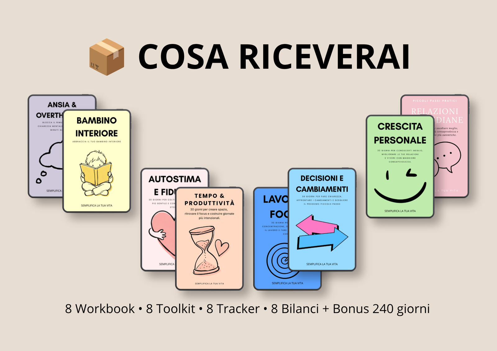 Piccoli Passi Pratici – Bundle Completo 8 Workbook per la Crescita Personale - immagine 3