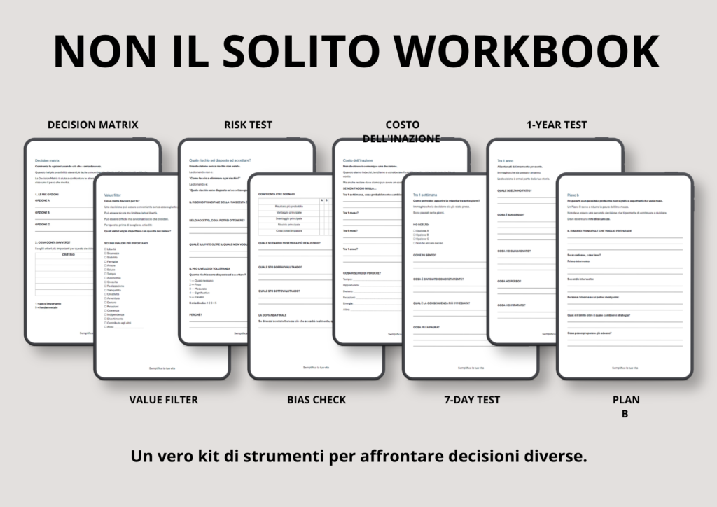 Decision Kit – Uno strumento pratico per prendere decisioni
