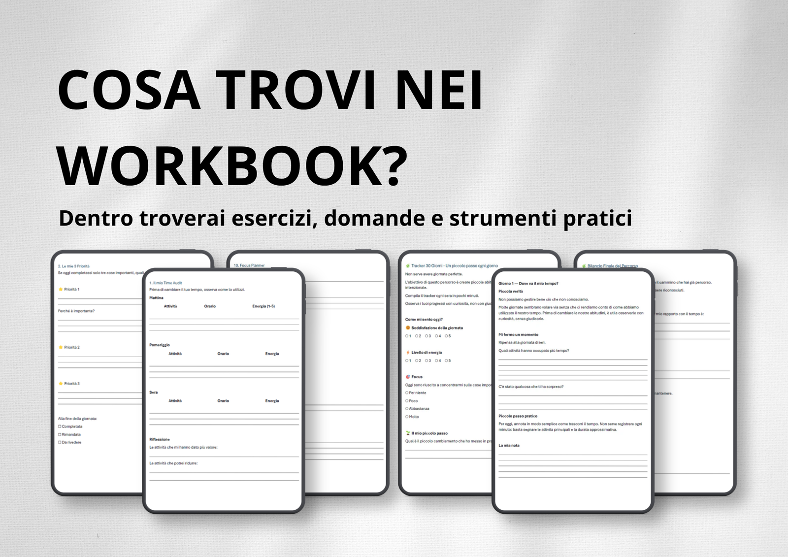 Produttività + Focus – Bundle 2 Workbook per Organizzare il Tempo e Concentrarti - immagine 5